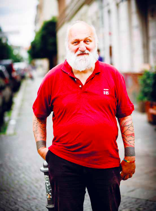 Christian Herwartz in Berlin-Kreuzberg, 2015 (Foto: Wolfgang Borrs)
