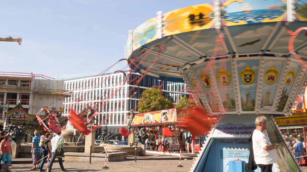 Jahrmarkt Halle (Foto: K. Happe)
